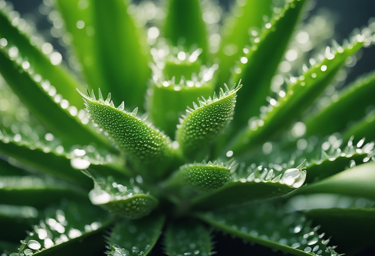 Um processo de hidratação com aloe vera passo a passo